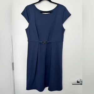 Max Studio Classic Navy Midi Dress